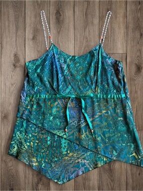 Trends International Batik Handkerchief Hem Cami Top - XL